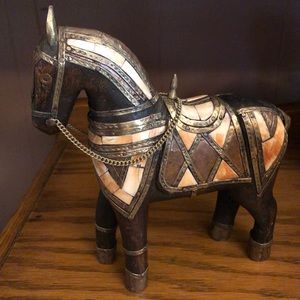 Antique wooden horse